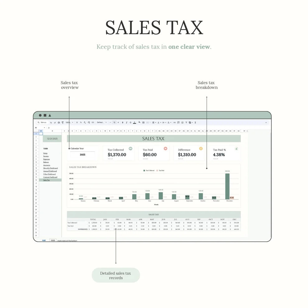 Easy Bookkeeping Planner