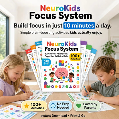 NeuroKids™ +100 Activities to Boost Attention, Focus, and Learning