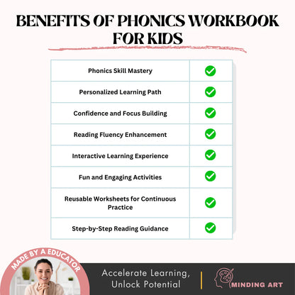 Phonics Workbook for Kids